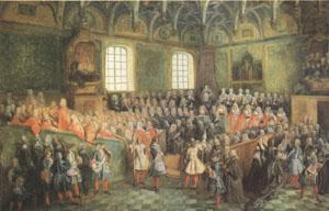 Nicolas Lancret The Seat of Justice in the Parlement of Paris (1723) (mk05) china oil painting image